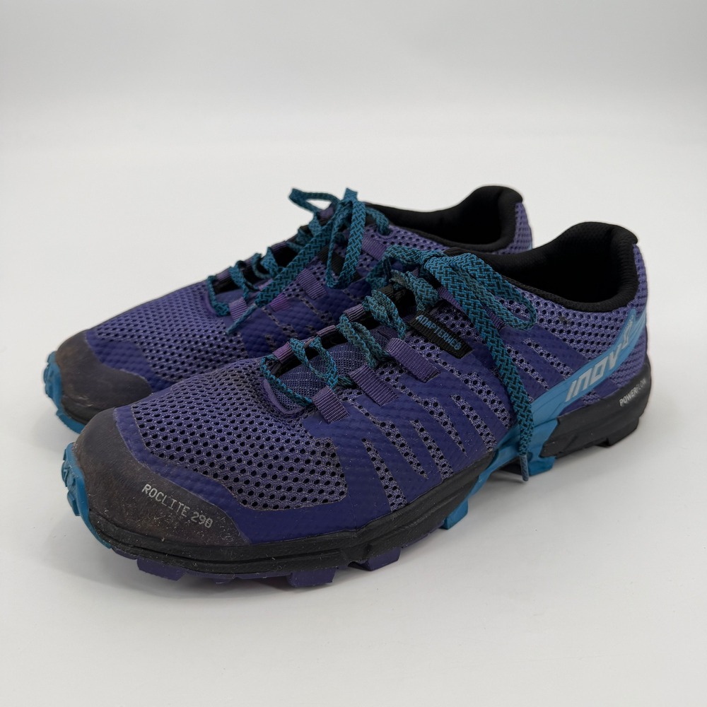 Inov-8 Roclite‎ 290 Trail Running Shoes Purple Blue Womens 9.5 Mens 8 Hiking